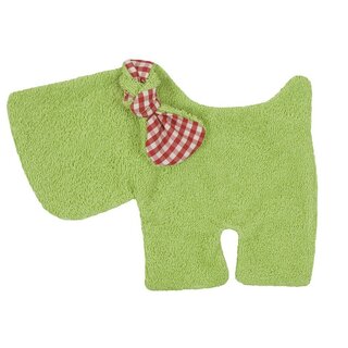 Schnuffeltuch Hund gr&uuml;n