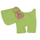Schnuffeltuch Hund gr&uuml;n