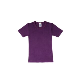 Kinder-Unterhemd halbarm pflaume