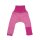Babyhose aus Wolle/Seide mit Kratzschutz beere geringelt