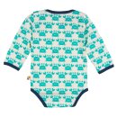 Langarmbody mit Druck Krebse smaragd