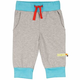 Sweathose mit Gummibund und Kordel grau