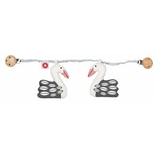 Kinderwagenkette Schwan Kejsa hell