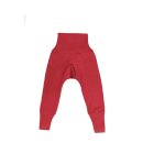Babyhose mit Bund Wolle/Seide rot 86/92