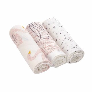 Swaddle Mullt&uuml;cher Heavenly soft L 3er Little Water Swan