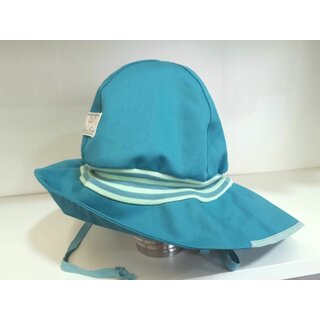 Baby- und Kinderm&uuml;tze Feuerwehr mit Strickbund green slate UV80