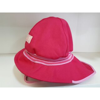 Baby- und Kinderm&uuml;tze Feuerwehr mit Strickbund fuchsia UV80