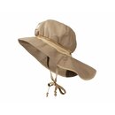 Baby- und Kinderm&uuml;tze Feuerwehr mit Strickbund taupe...