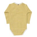 Wickelbody langarm senfgelb geringelt