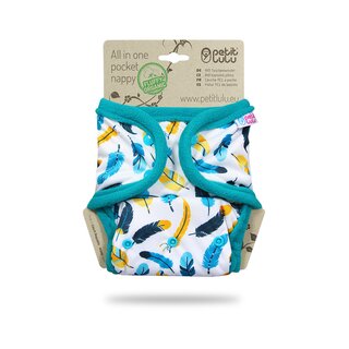 Petit Lulu Pocketwindel AIO Snaps - Fluffy Organic