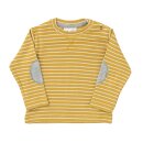 Langarmshirt senfgelb geringelt