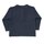 Henley in Rippoptik dunkelblau m&eacute;lange