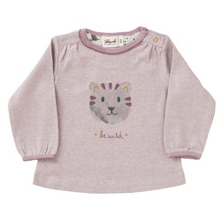 Langarmshirt rosa m&eacute;lange Tiger