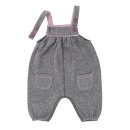 Sweat Latzhose schiefergrau m&eacute;lange