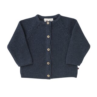 Strick Cardigan dunkelblau m&eacute;lange