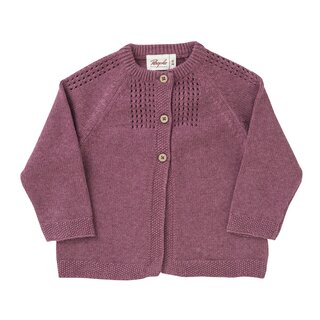 Strick Cardigan beere m&eacute;lange