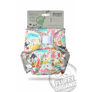Petit Lulu H&ouml;schenwindel &bdquo;Fluffy Organic&ldquo; onesize Klett
