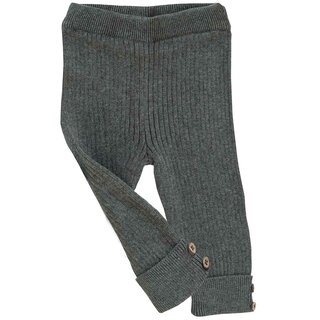 Strick Hose schiefergrau m&eacute;lange