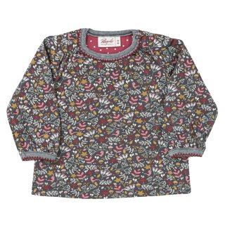 Langarmshirt Winterwald schiefergrau bedruckt