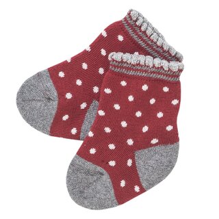 Frottees&ouml;ckchen rot gepunktet