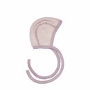 Babyh&auml;ubchen Wolle/Baumwoll-Fleece grau m&eacute;lange