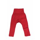Babyhose aus Wolle/Seide mit Kratzschutz rot
