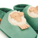 Orangenkinder Leder-Hausschuhe Krabbelpuschen M&auml;hli das Schaf