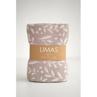 Limas Musselin Decke Flora Blush