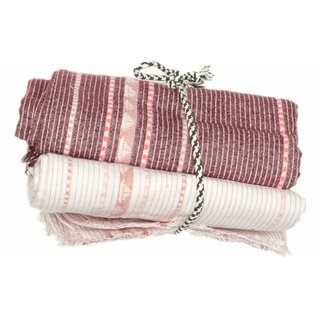 NIZZA Kids Sommertuch 2er-Set "Schiffbord&uuml;re girl" rot/rosa 90cm x 150cm