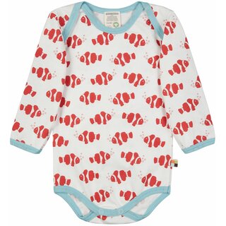 Body langarm mit Druck Clownfisch chillirot