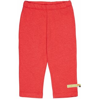 Hose mit Leinen uni chillirot
