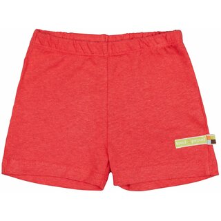 Shorts mit Leinen uni chillirot