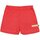Shorts mit Leinen uni chillirot