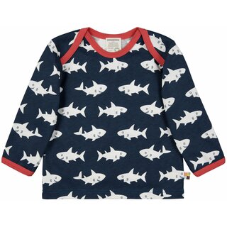 Shirt mit Druck Hai ultramarin