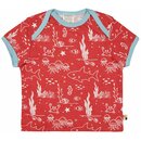 T-Shirt mit Druck Meereswelt chillirot