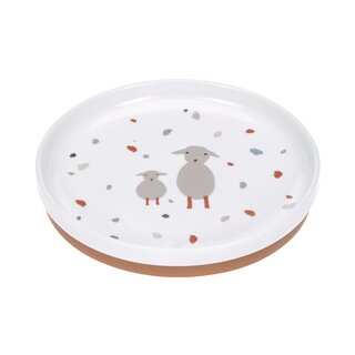 L&Auml;SSIG Porzellanteller mit abnehmbaren Silikonfu&szlig;