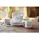 L&Auml;SSIG Porzellanteller mit abnehmbaren Silikonfu&szlig;