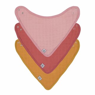 L&Auml;SSIG Musselin Dreieckstuch 3er Pack