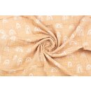 Limas Musselin Tuch Regenbogen Ocker