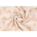 Limas Musselin Tuch Regenbogen Ocker