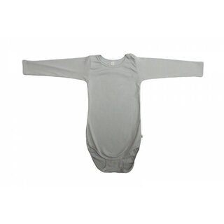 Body langarm Feinripp blau-sand gestreift