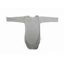 Body langarm Feinripp blau-sand gestreift