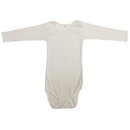 Body langarm Feinripp ecru