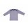 Baby-Schlupfhemd langarm Wolle/Seide marine geringelt